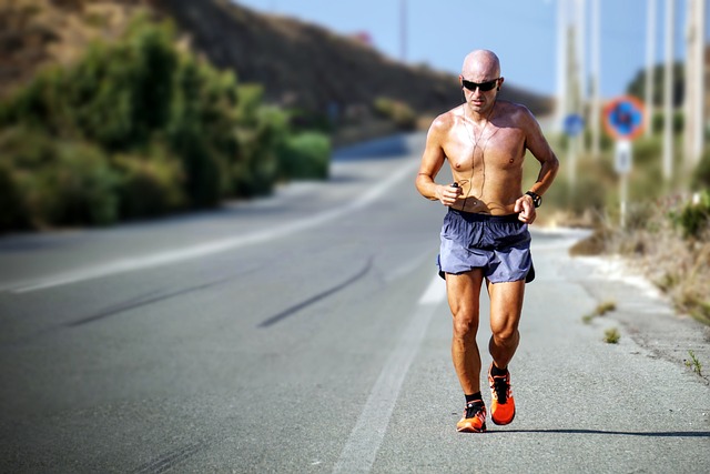 Man jogging exercise